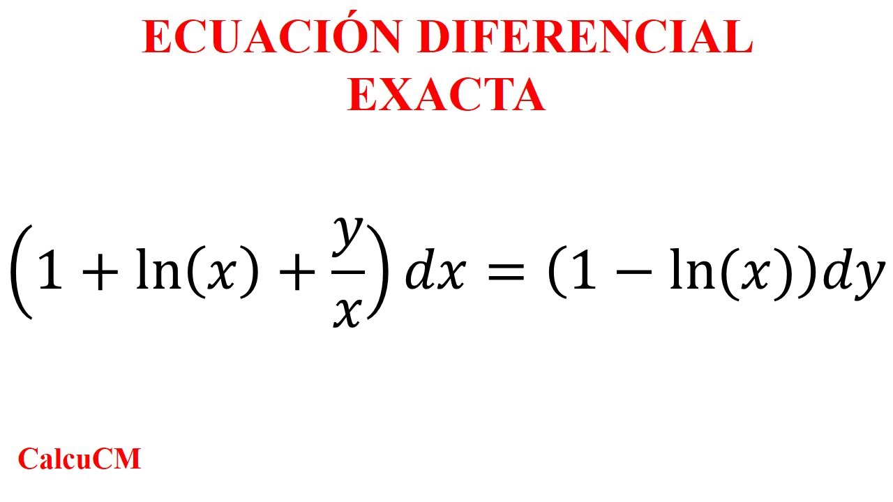 Ecuación diferencial: Solución para (1+ln x+y/x)dx=(1-ln x)dy
