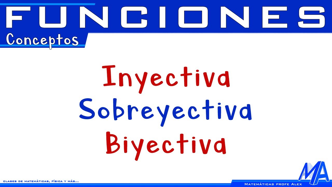 Ejemplos de funciones con propiedades inyectivas sobreyectivas y biyectivas
