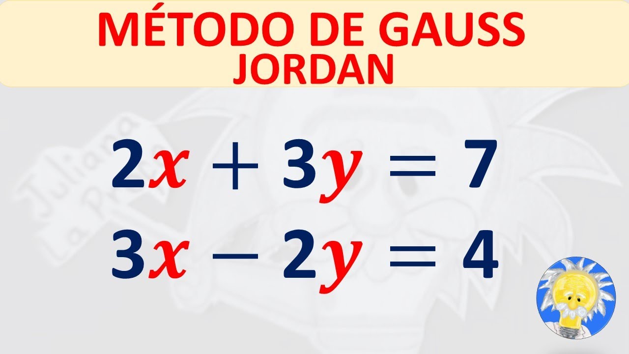 Eliminación gaussiana: método para resolver sistemas de ecuaciones 2x2 y 3x3 con solución única