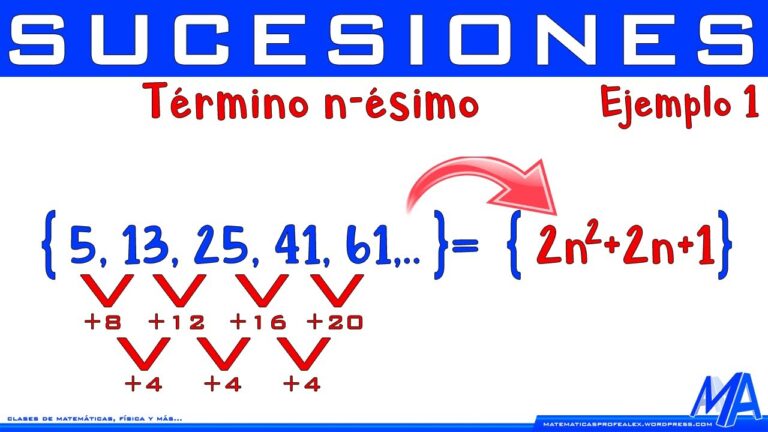 Termino Fórmula cuadrática para el término n-ésimo de una sucesión ...