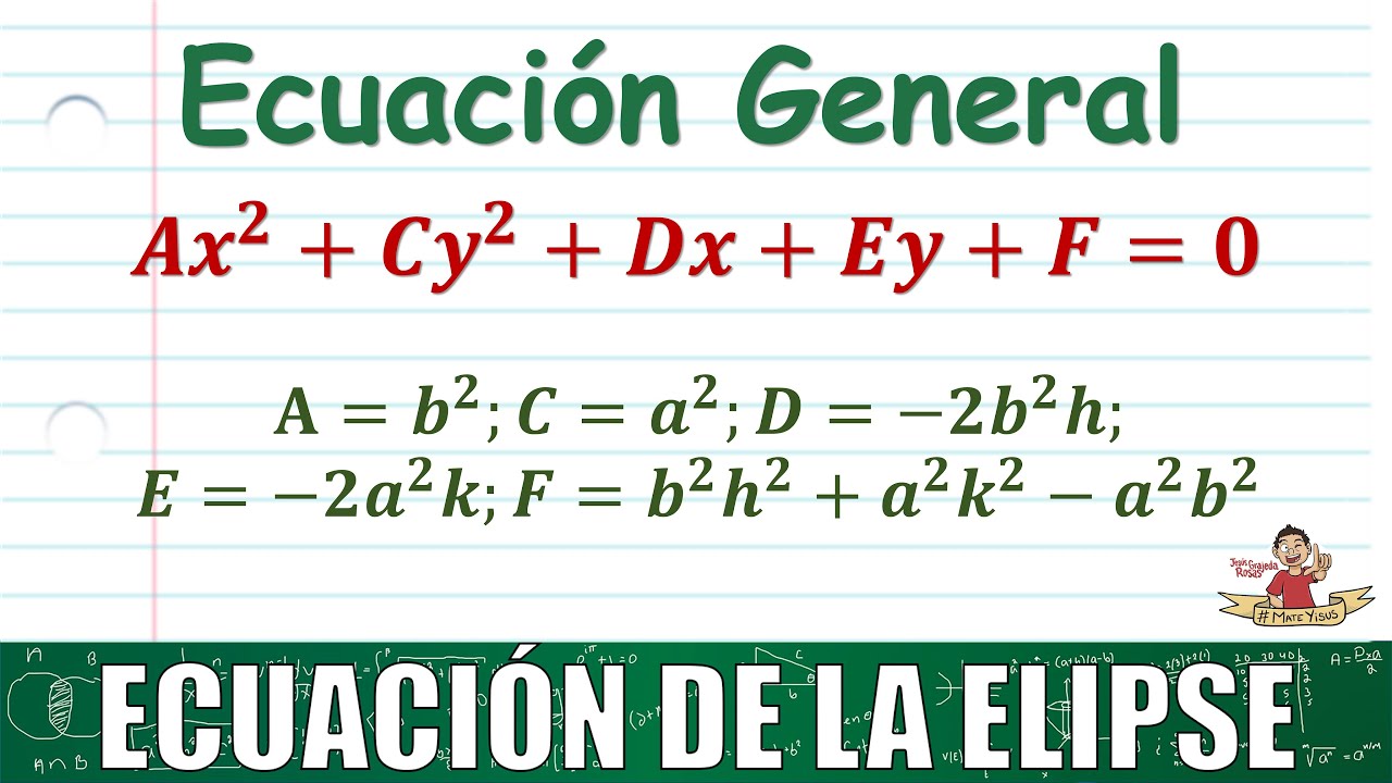 Fórmula general de la elipse: ecuación y características