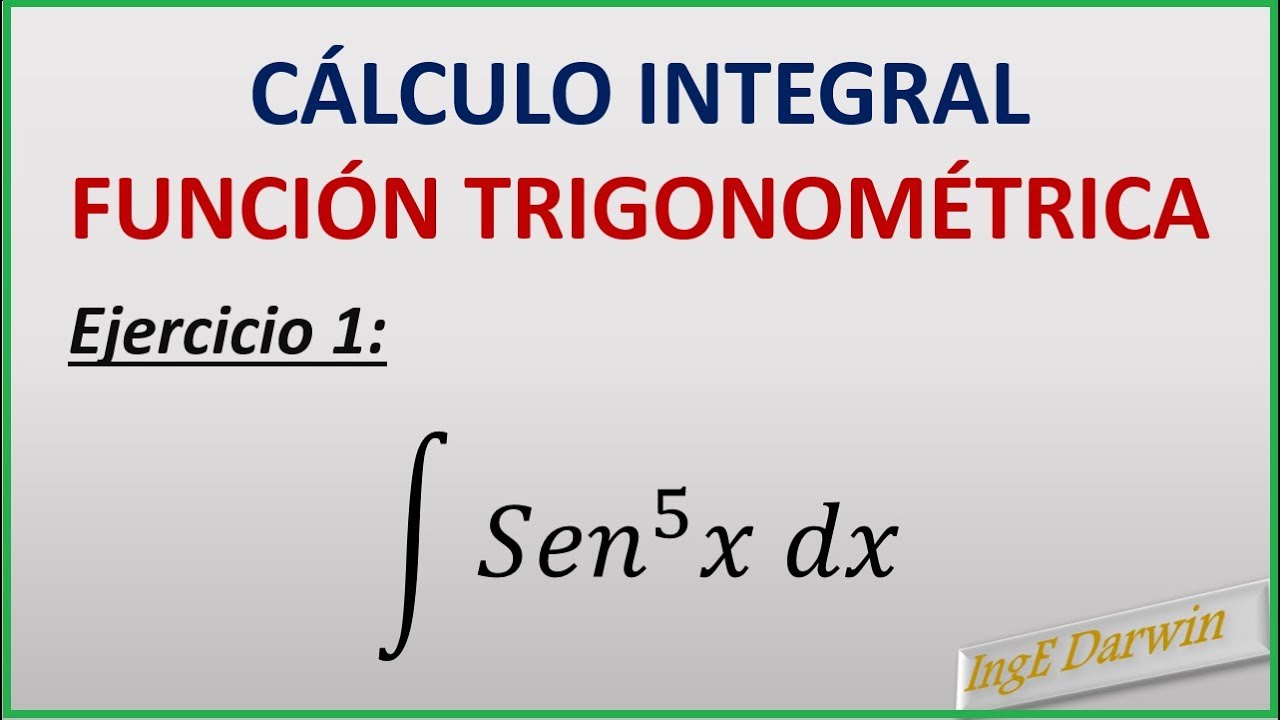 Guía detallada para resolver integrales trigonométricas paso a paso