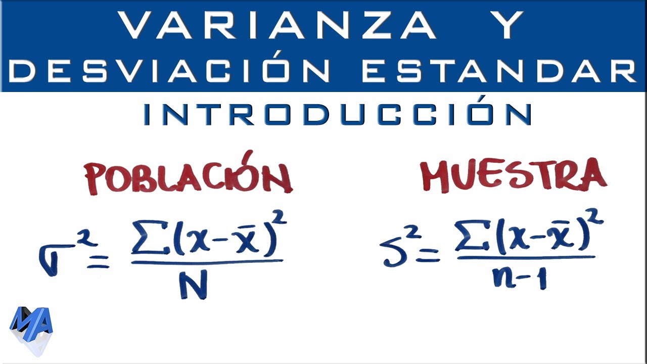 La definición de la raíz cuadrada de la varianza.