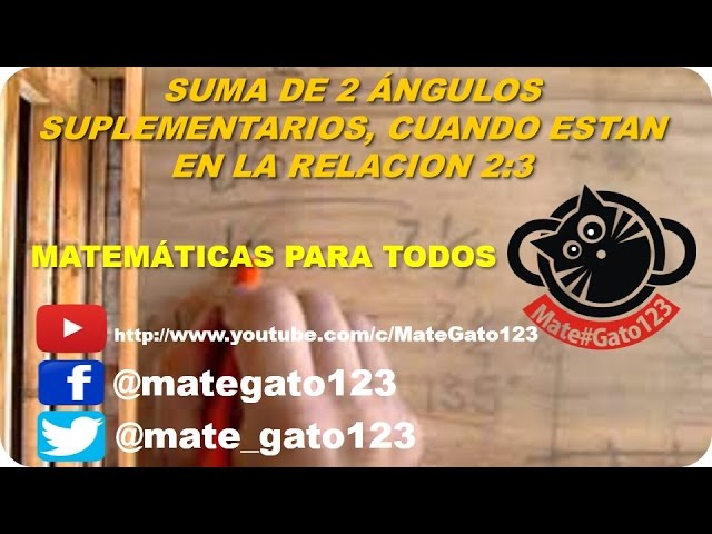 La suma de dos ángulos suplementarios