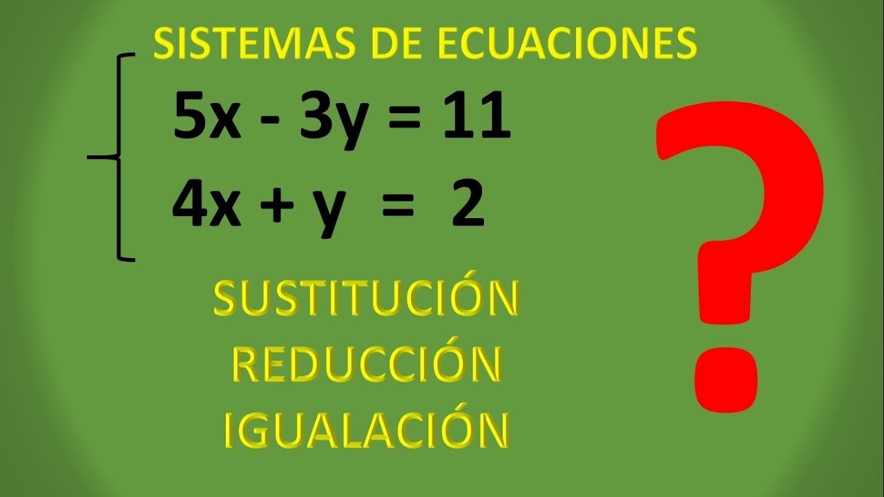 Método para resolver un sistema de ecuaciones lineales