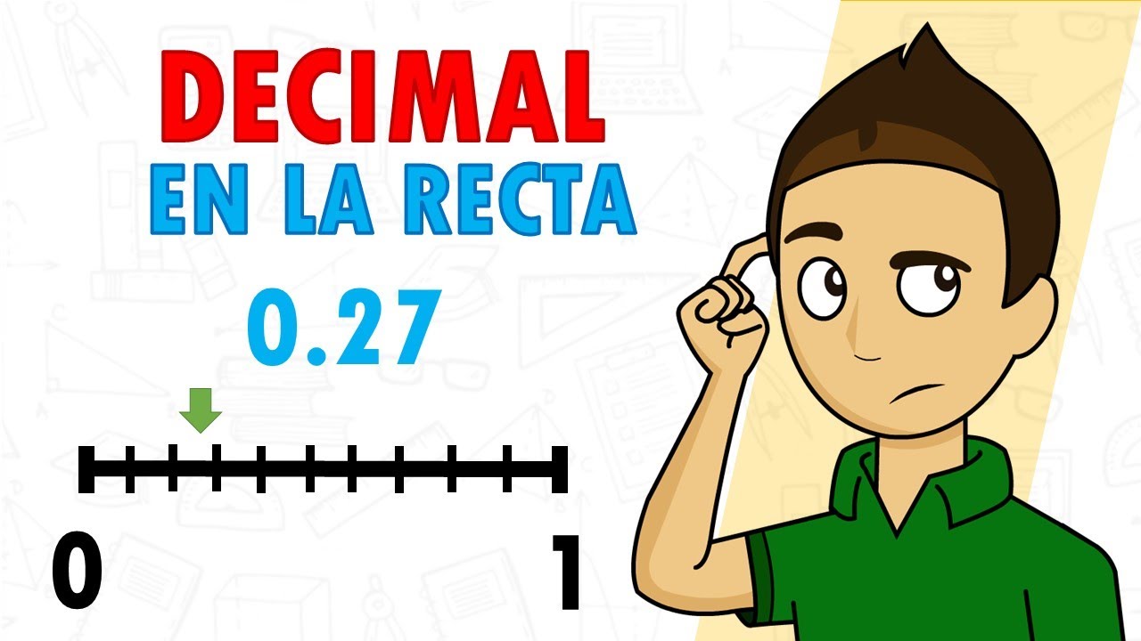 Posicionamiento de los números decimales en la recta numérica