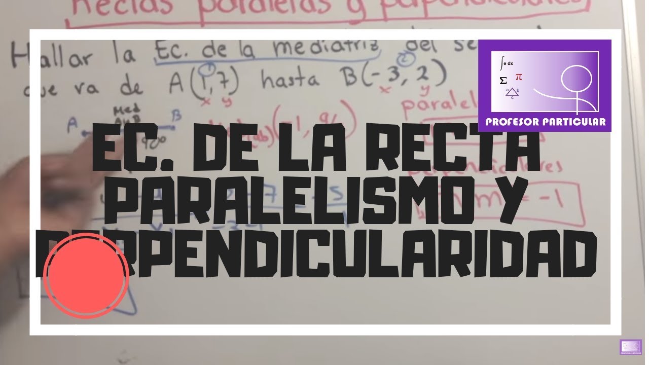 Principios de paralelismo y perpendicularidad en geometría analítica