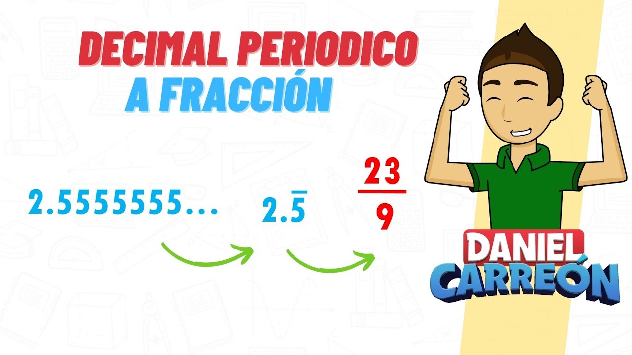 Procedimiento para convertir una fracción periódica en una fracción común: explicación paso a paso
