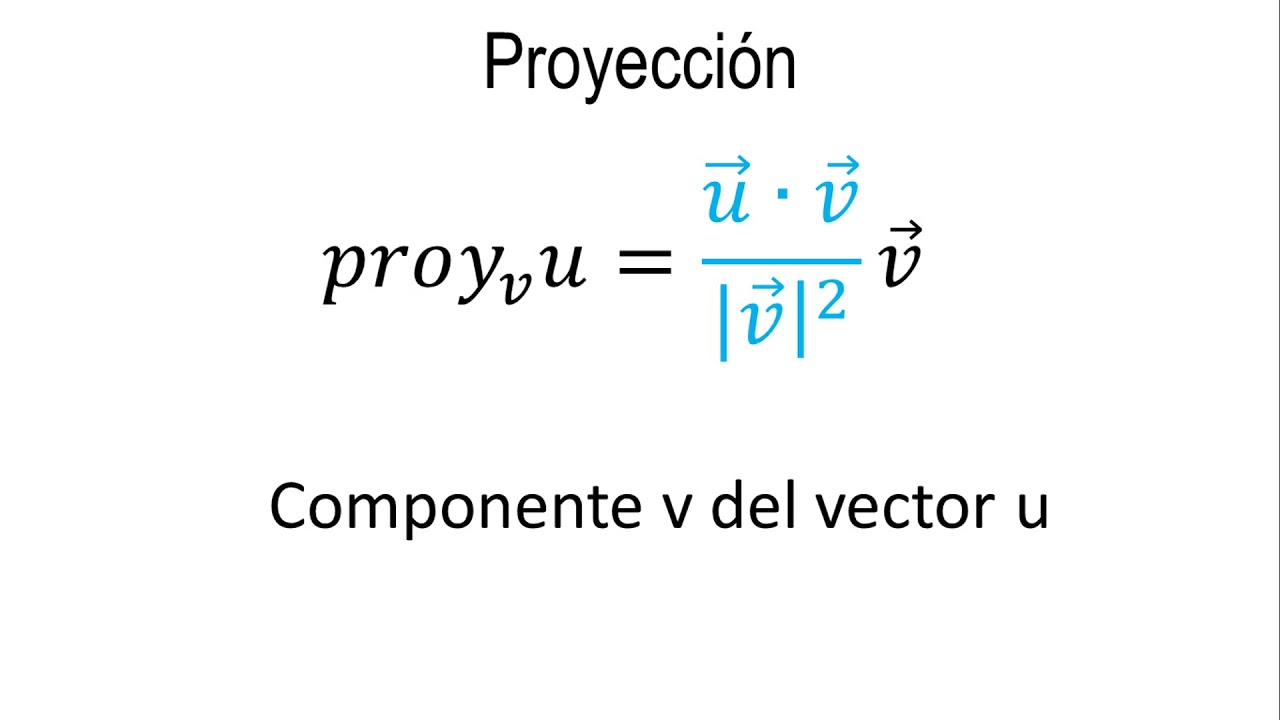 Proyección vectorial: Cómo calcular la proyección de un vector sobre otro