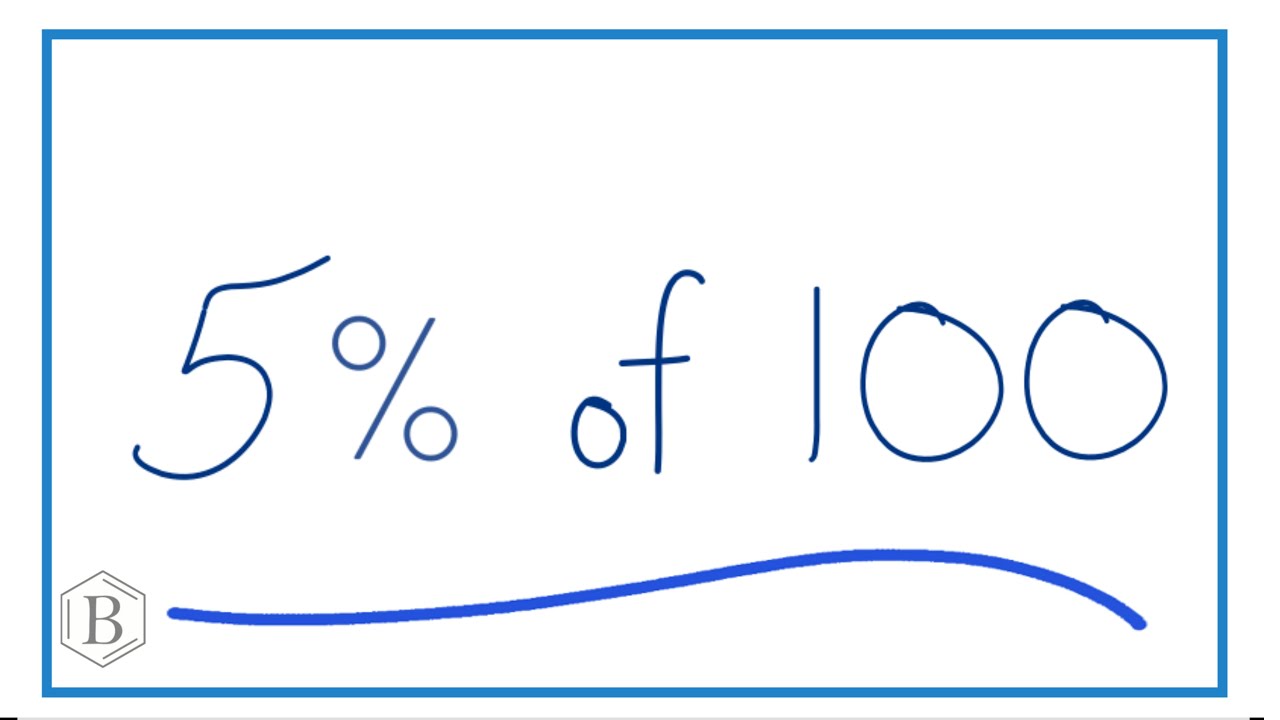 Calcula el 5% de 100