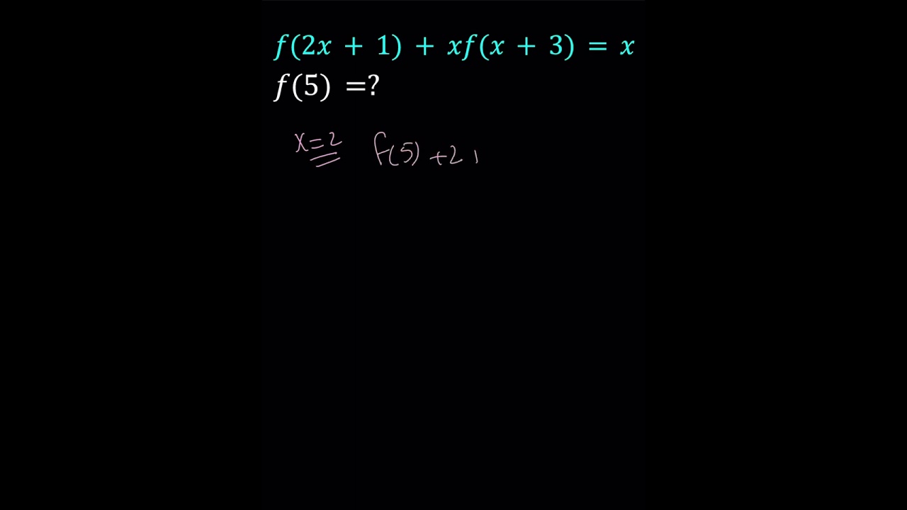 Calcular el valor de f(5) para la función f(x)=2x-1