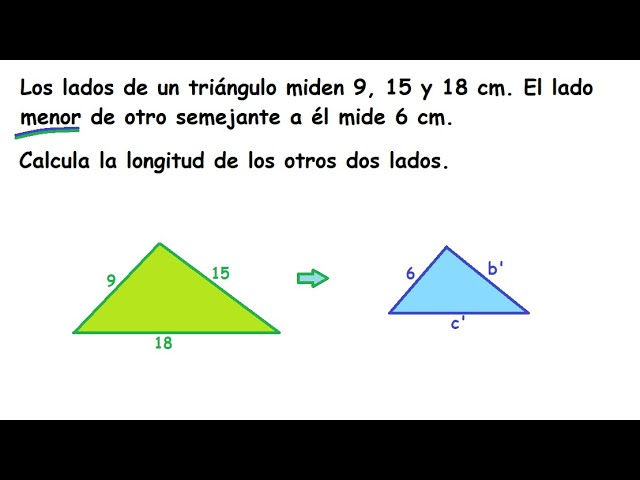 Cálculo de la longitud en una figura con triángulos semejantes