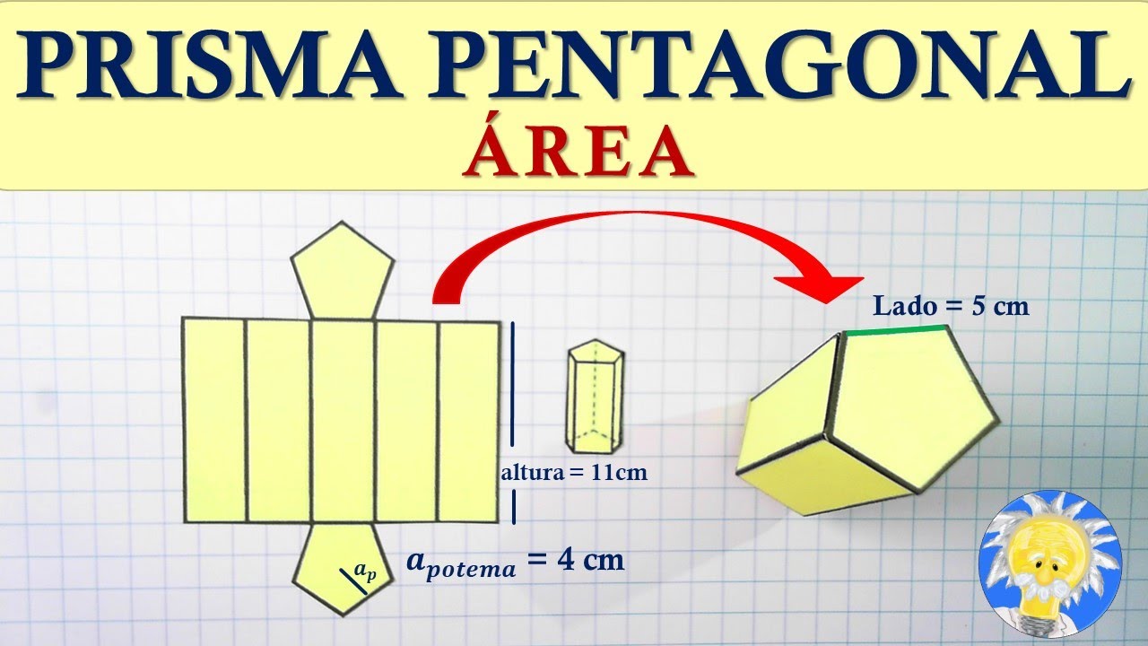 Cálculo del área de la base de un prisma pentagonal