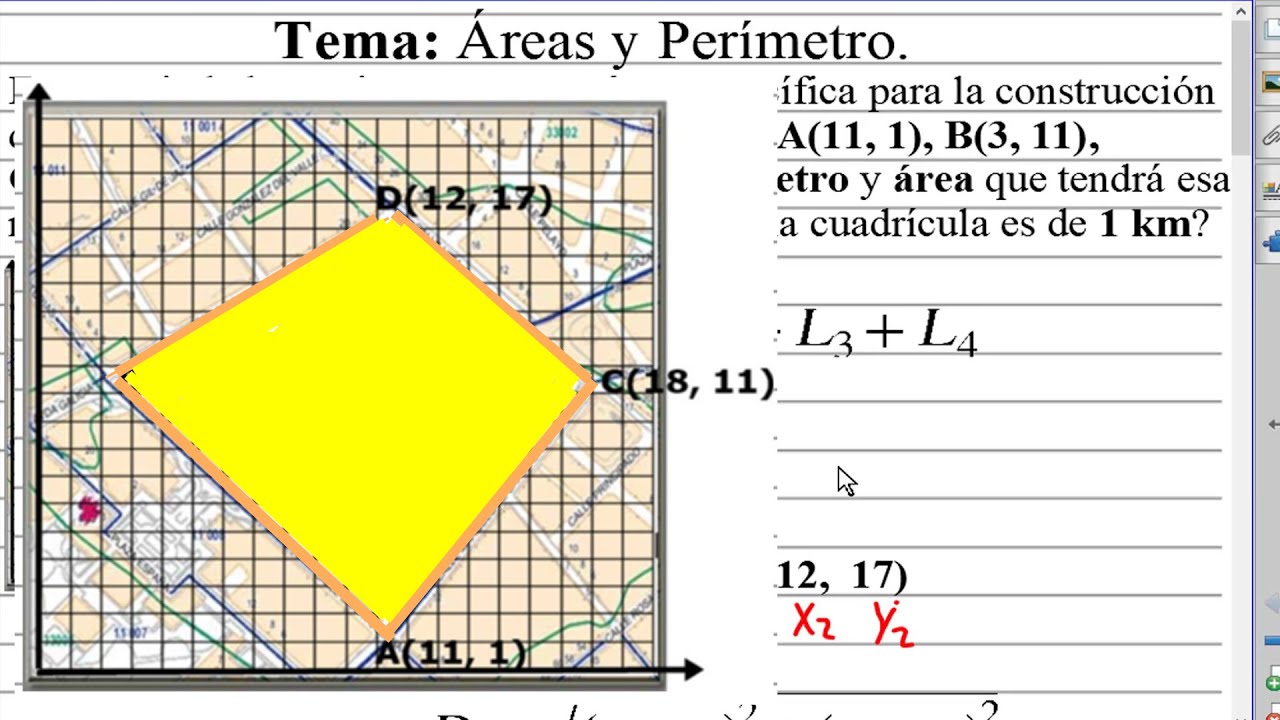 Cálculo del área y perímetro en el plano cartesiano: una guía completa