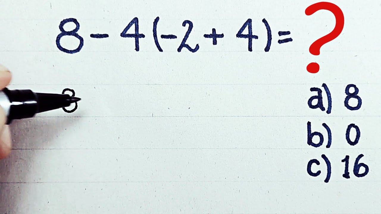 Cálculo matemático de una expresión numérica con operaciones básicas