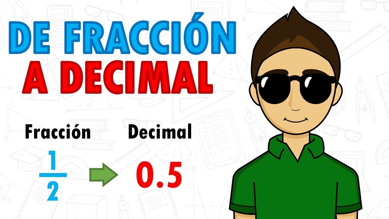 Cómo calcular el valor decimal de 1/2