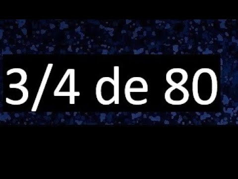 Cómo calcular el valor entero de 3/4