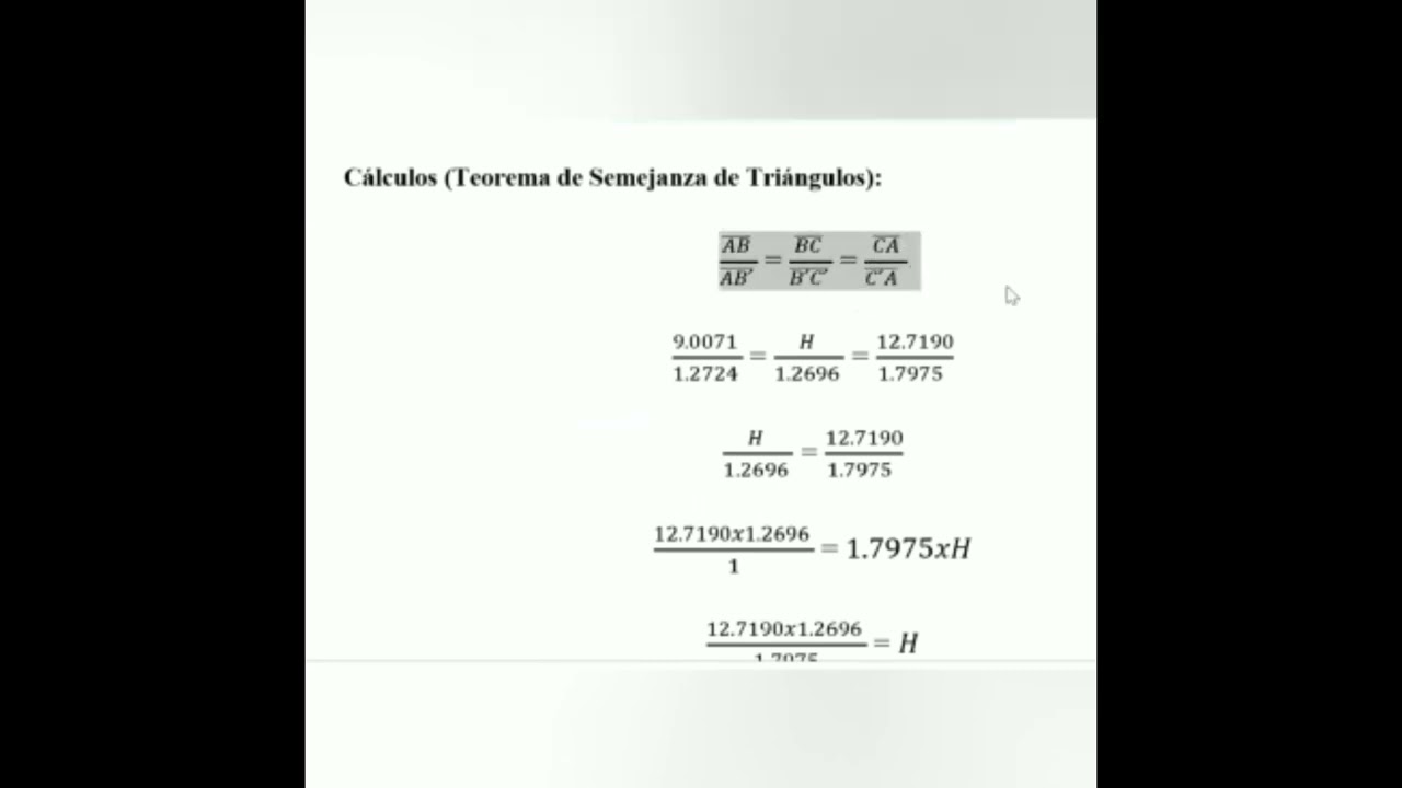Cómo calcular la altura de un árbol utilizando la similitud de triángulos