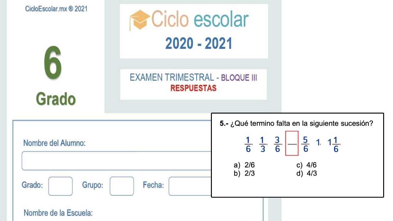 Descubre el término faltante en esta sucesión: 1/6 1/3 3/6