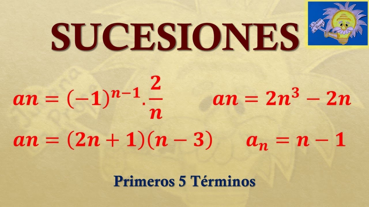 Descubre los primeros 5 términos de una sucesión