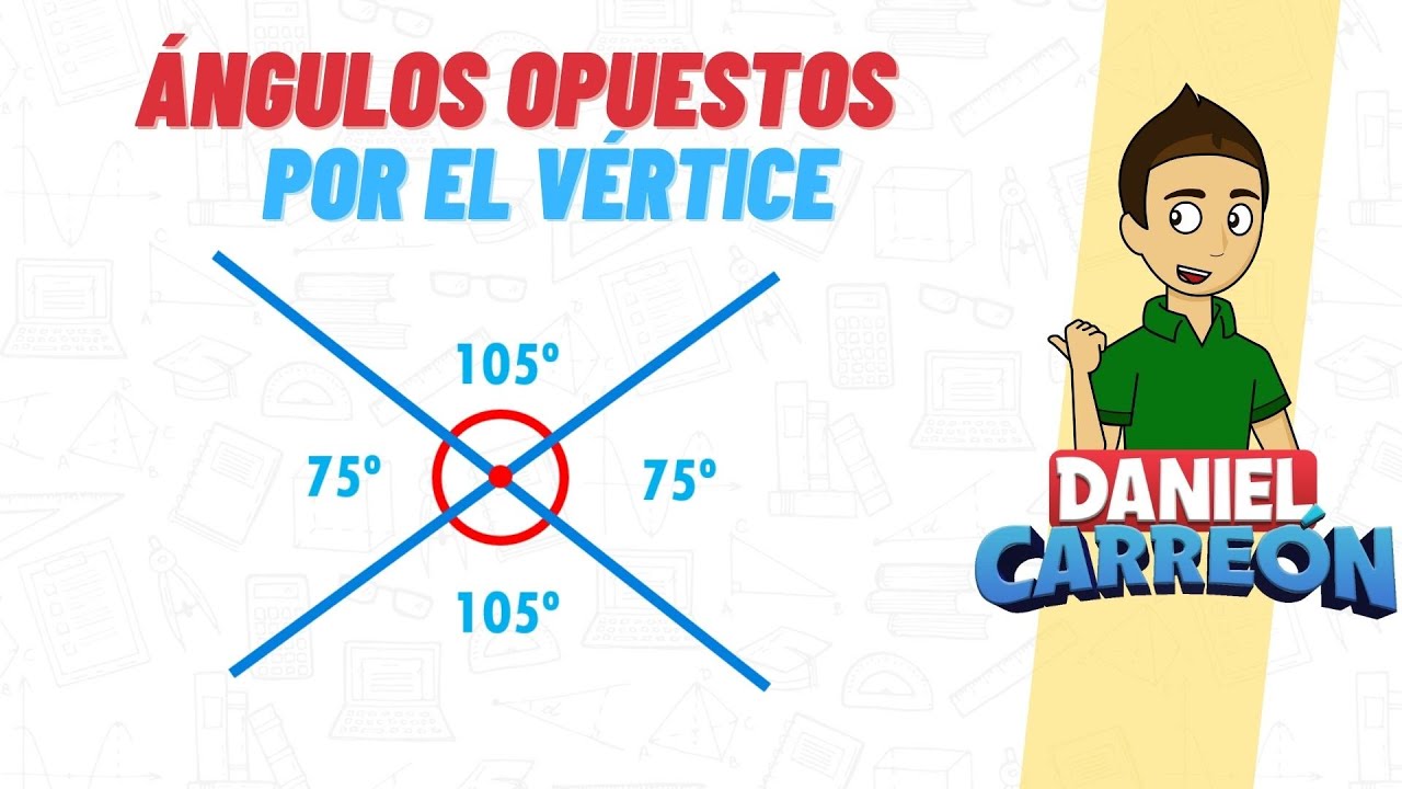La formación de un ángulo mediante la intersección de dos rayos en un vértice