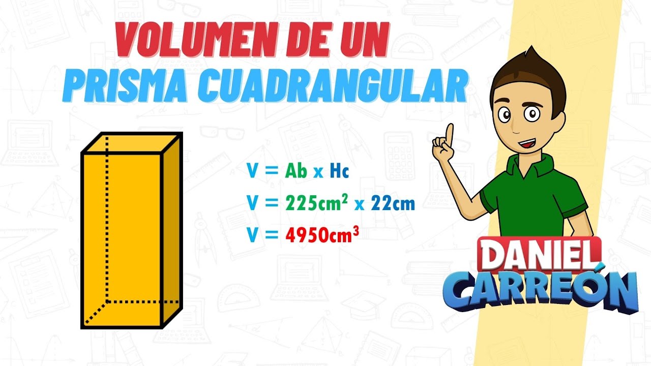 Método para calcular el volumen de un prisma cuadrangular