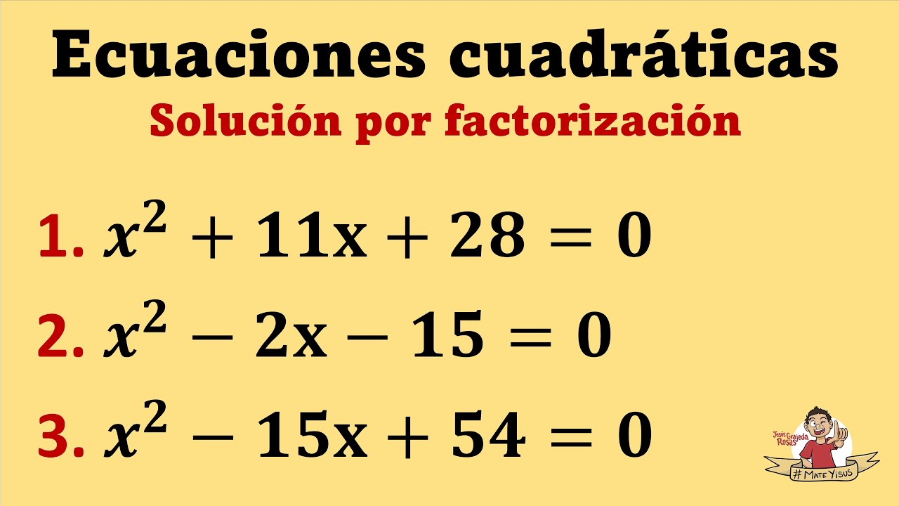 Resolución de ecuaciones cuadráticas de la forma x2+bx+c=0