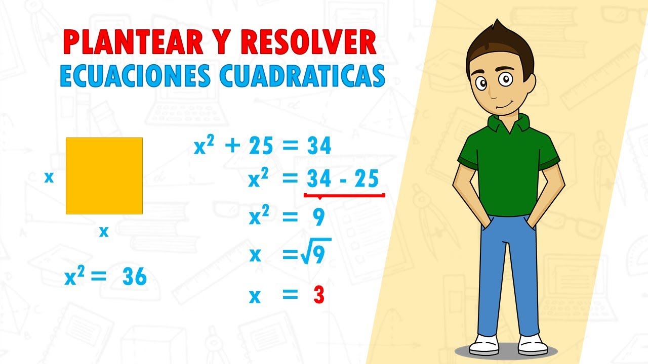 Solución de problemas con ecuaciones cuadráticas básicas