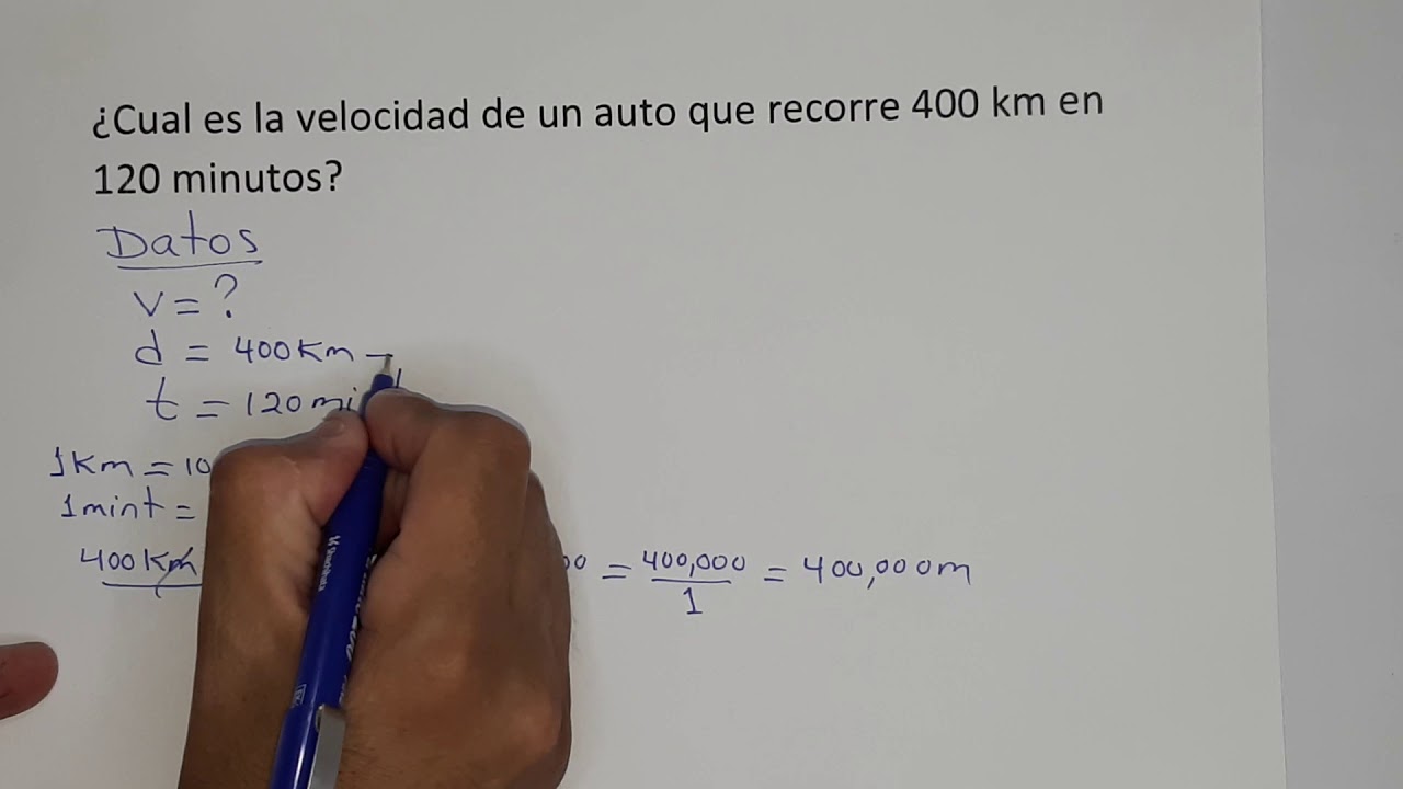 Tiempo estimado para recorrer 120 km a una velocidad de 120 km/h
