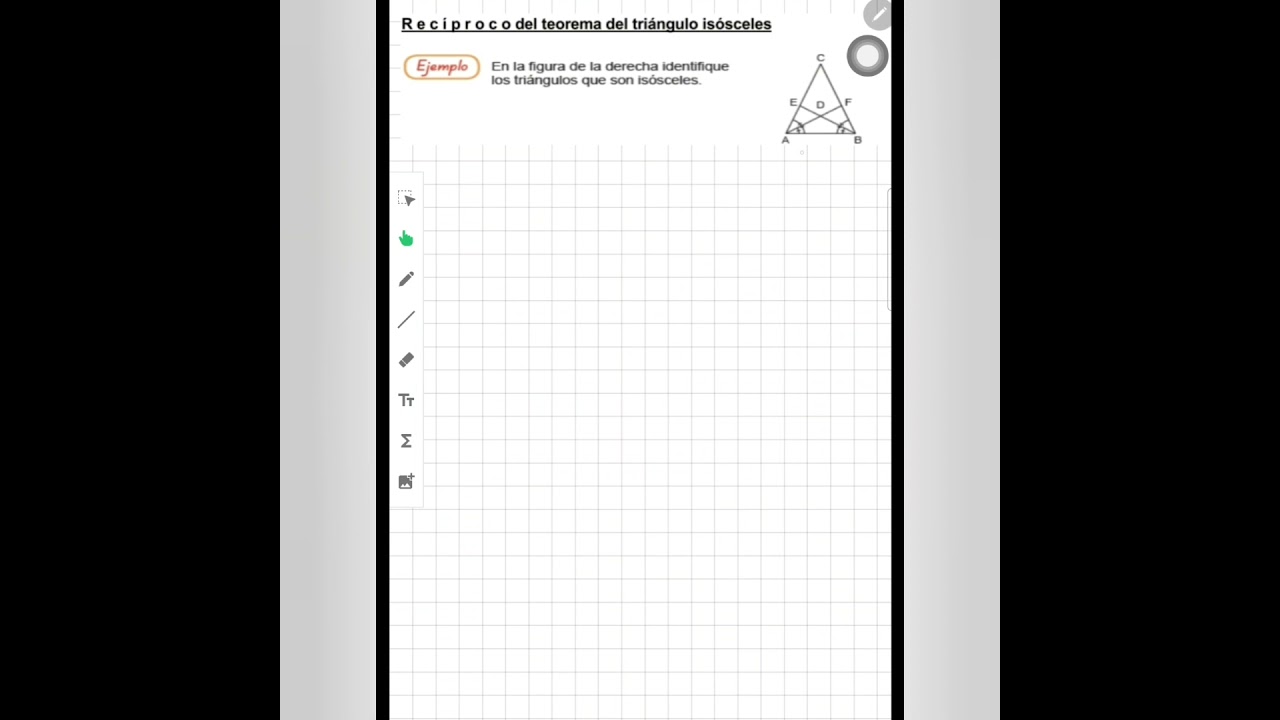 Triángulo isósceles: teorema y su recíproco