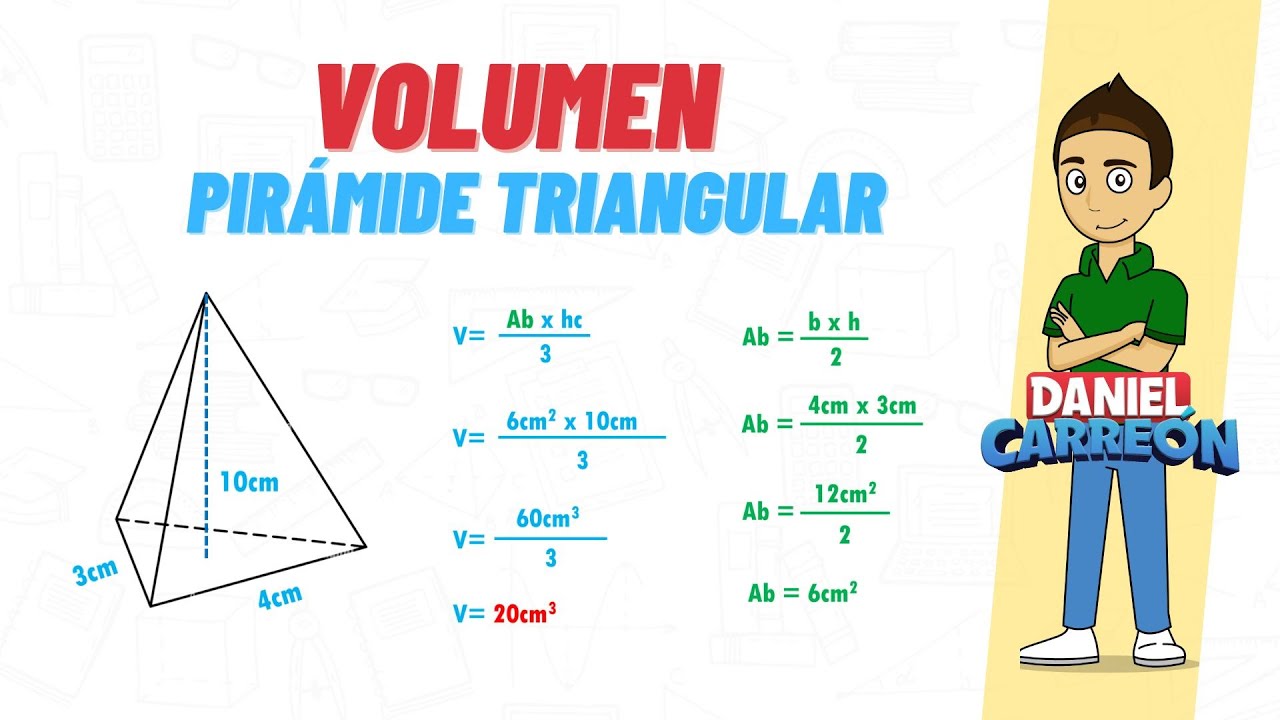 Calcula el número de vértices de una pirámide triangular