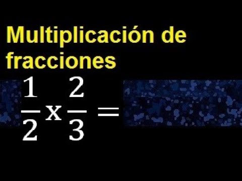 Cálculo de fracción: 1/2 multiplicado por 2/3