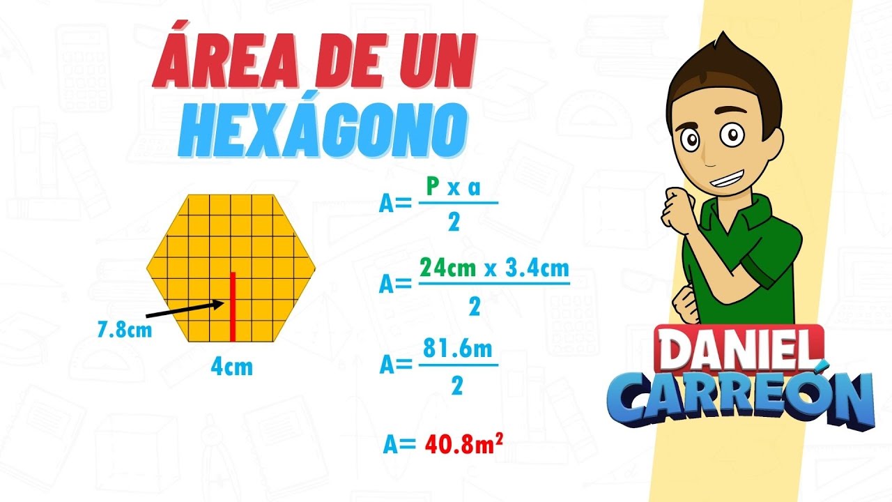 Cómo calcular el área de un hexágono regular