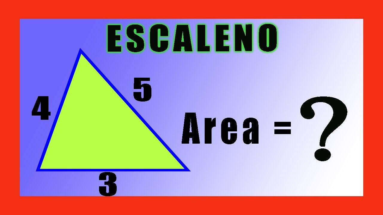Cómo calcular el área de un triángulo sabiendo sus lados