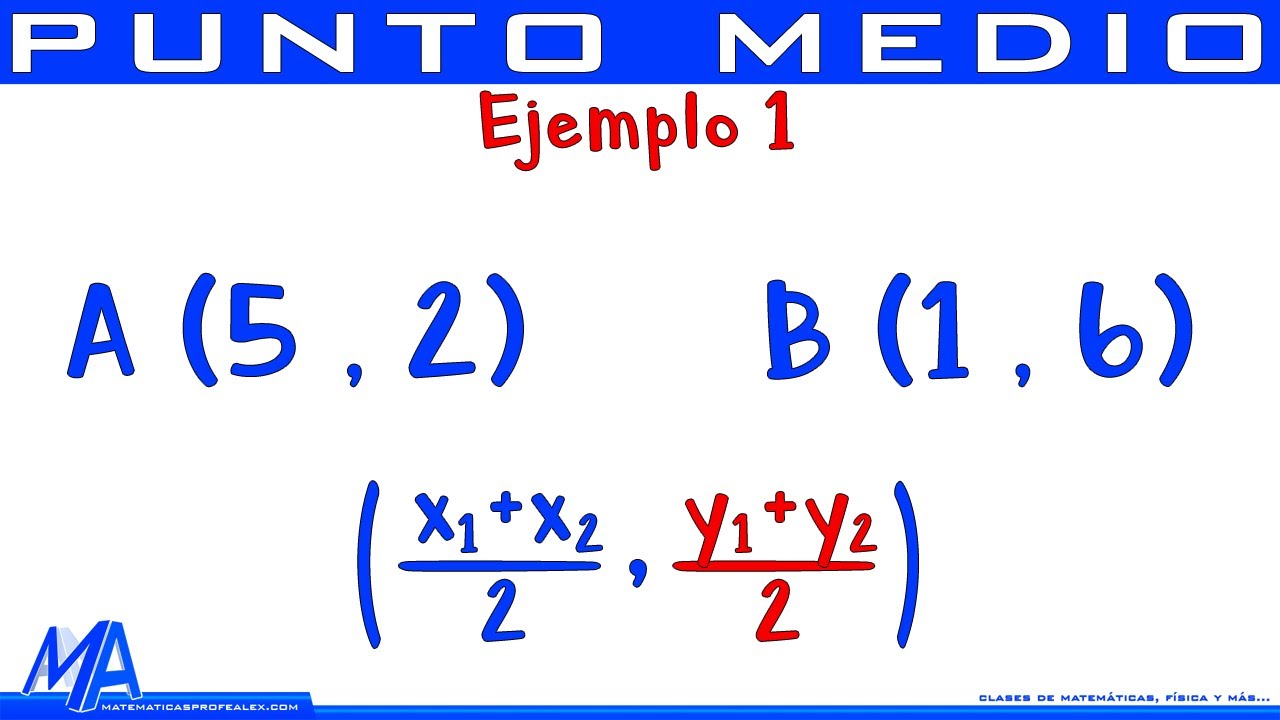 Cómo calcular el punto medio de una recta de forma sencilla