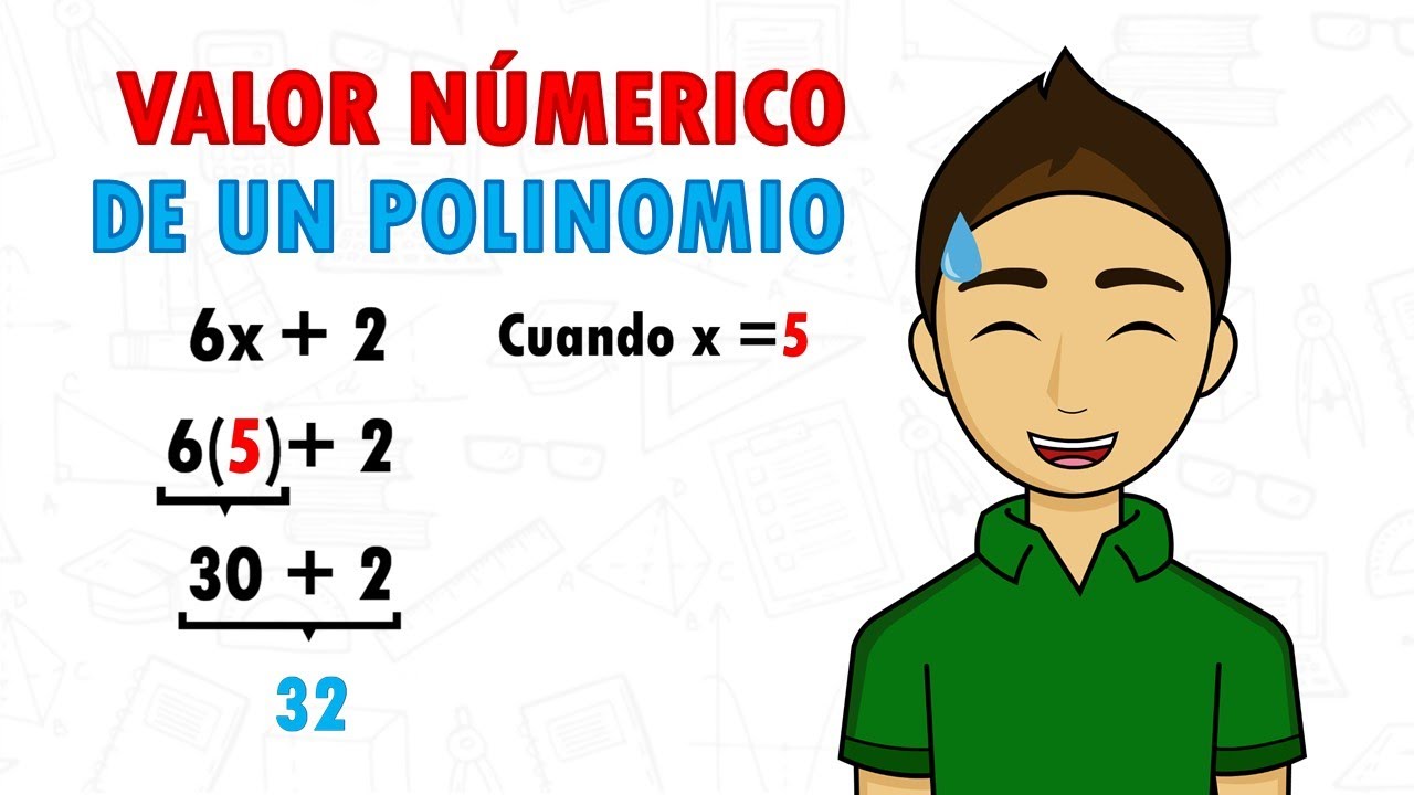 Cómo calcular el valor numérico de un monomio con exponente para un valor específico de x