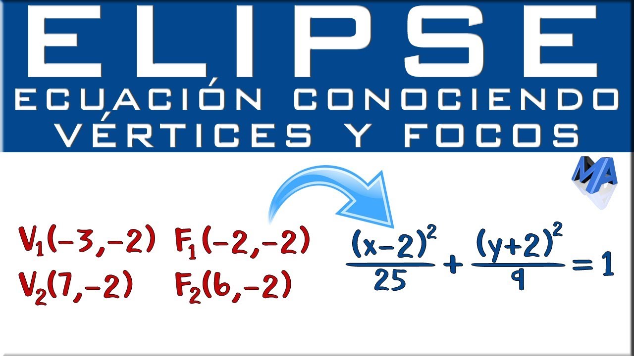 Cómo calcular la ecuación de una elipse