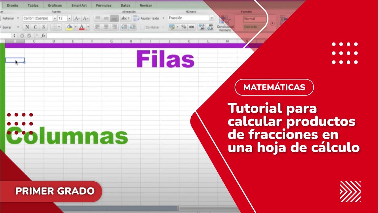 Cómo calcular productos de fracciones en una hoja de cálculo: tutorial paso a paso