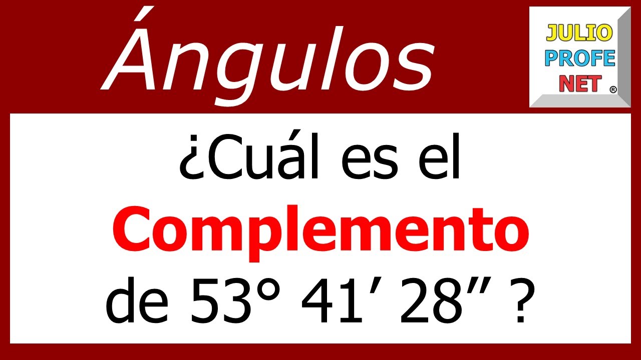 Cómo encontrar el complemento de un ángulo