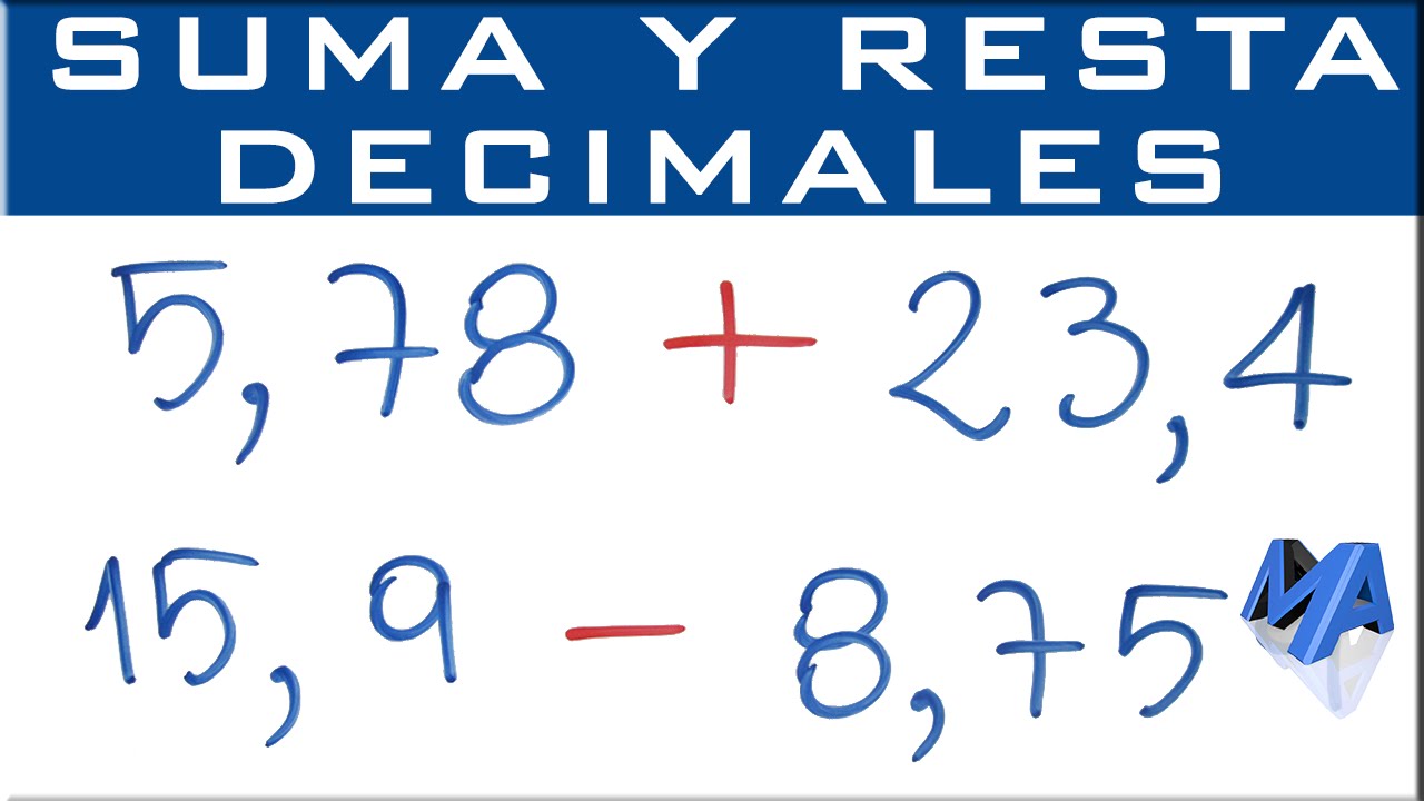Cómo resolver restas de números decimales: ejemplos y pasos