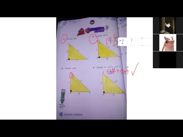Cotangente de un ángulo cuya tangente es 5/4