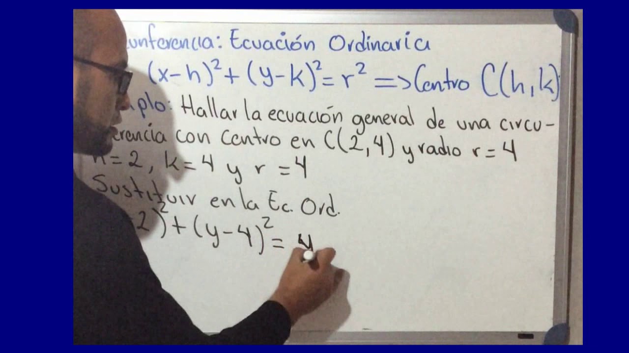 Ecuación de la circunferencia: diferentes formas