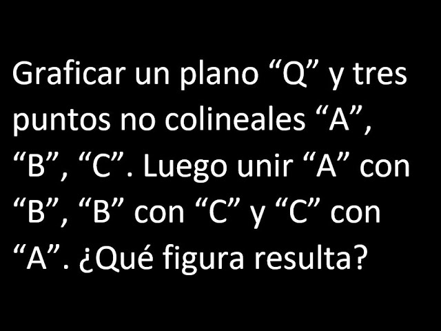 Formación de un polígono mediante la unión de tres vértices no colineales
