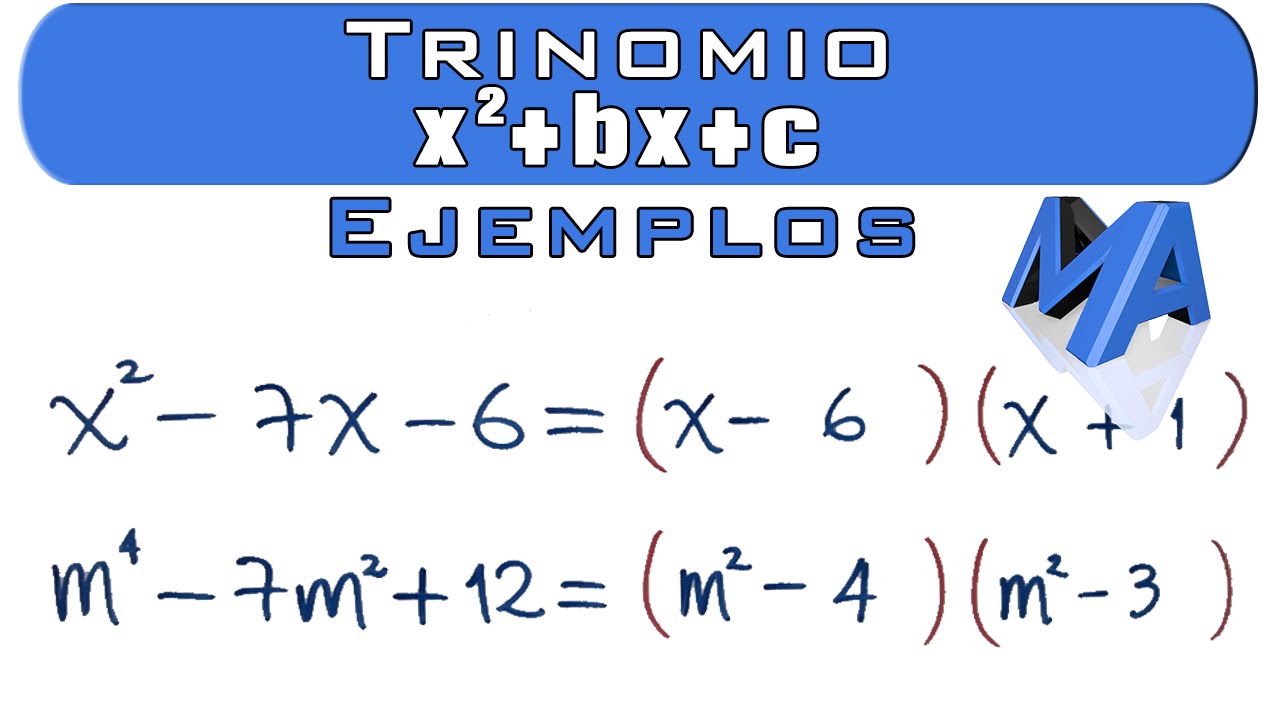 Fórmula para resolver trinomios de la forma x2 + bx + c