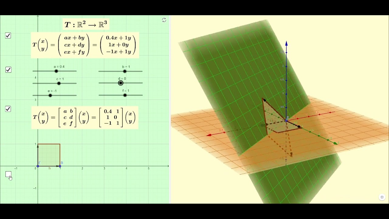 Herramienta para calcular transformaciones lineales de R3 a R2