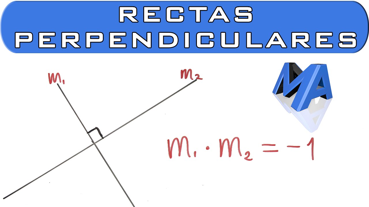 Las pendientes de dos rectas determinan si son perpendiculares