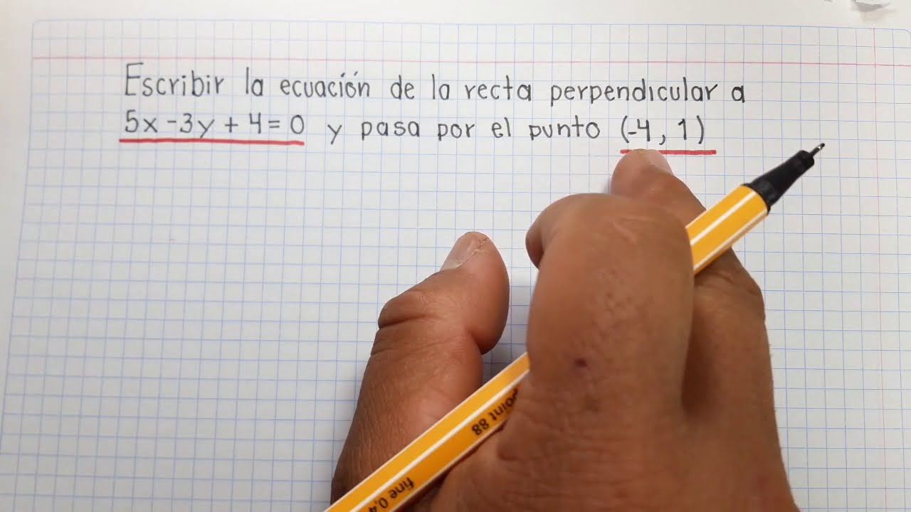 Requisitos para que dos rectas sean perpendiculares