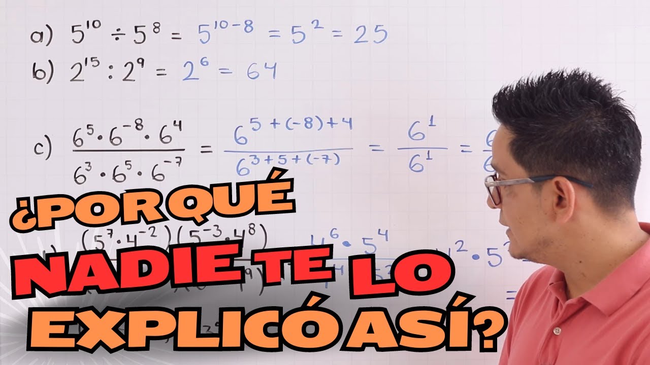 Calcula el cociente entre estas potencias