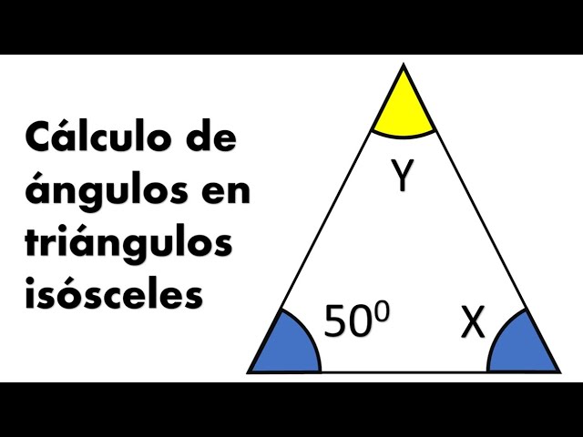 Cómo calcular el ángulo de un triángulo isósceles