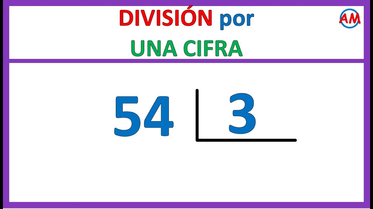 Cómo realizar divisiones de una cifra